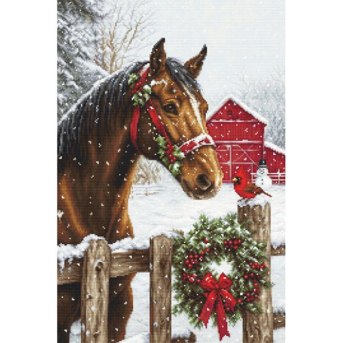 (image for) Gold Collection Holiday Magic Counted Cross Stitch Kit (25 count Evenweave)